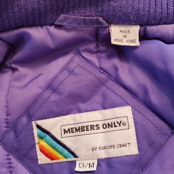 Vintage 80s Members Only Periwinkle Bomber Jacket - Picture 14 of 15